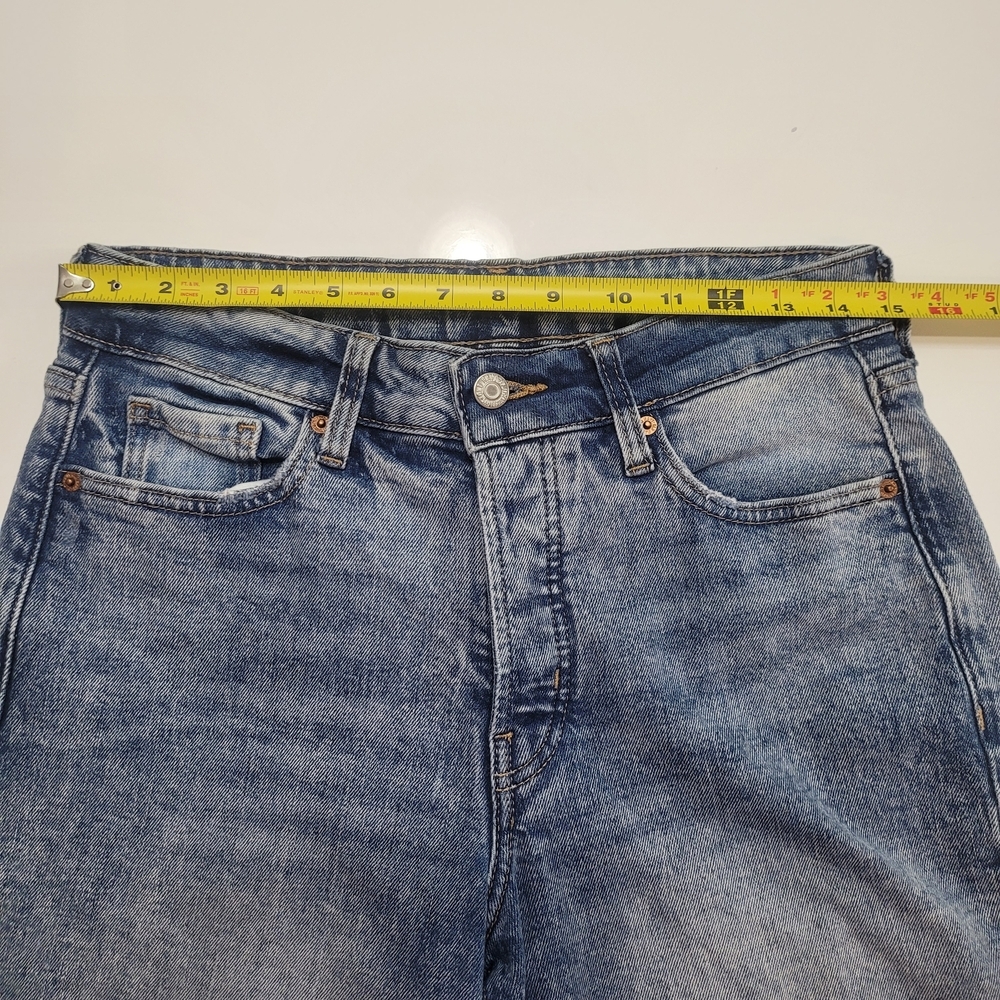 Old Navy O.G Straight High Rise Classic Blue Denim Jeans Size 6 - Picture 7 of 14